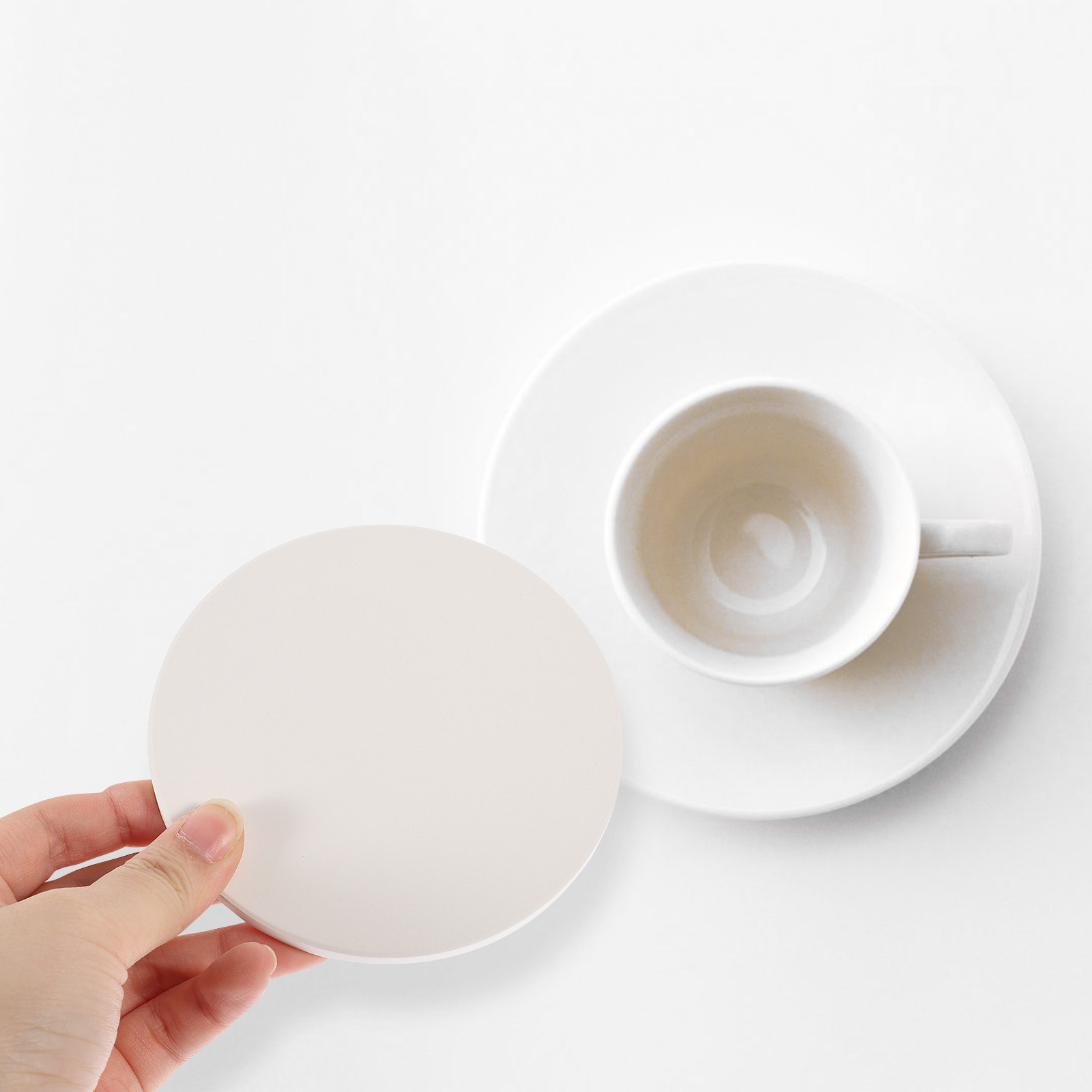 Coaster Sublimation Blank - 10 zestawów ceramicznych podkładek do sublimacji,