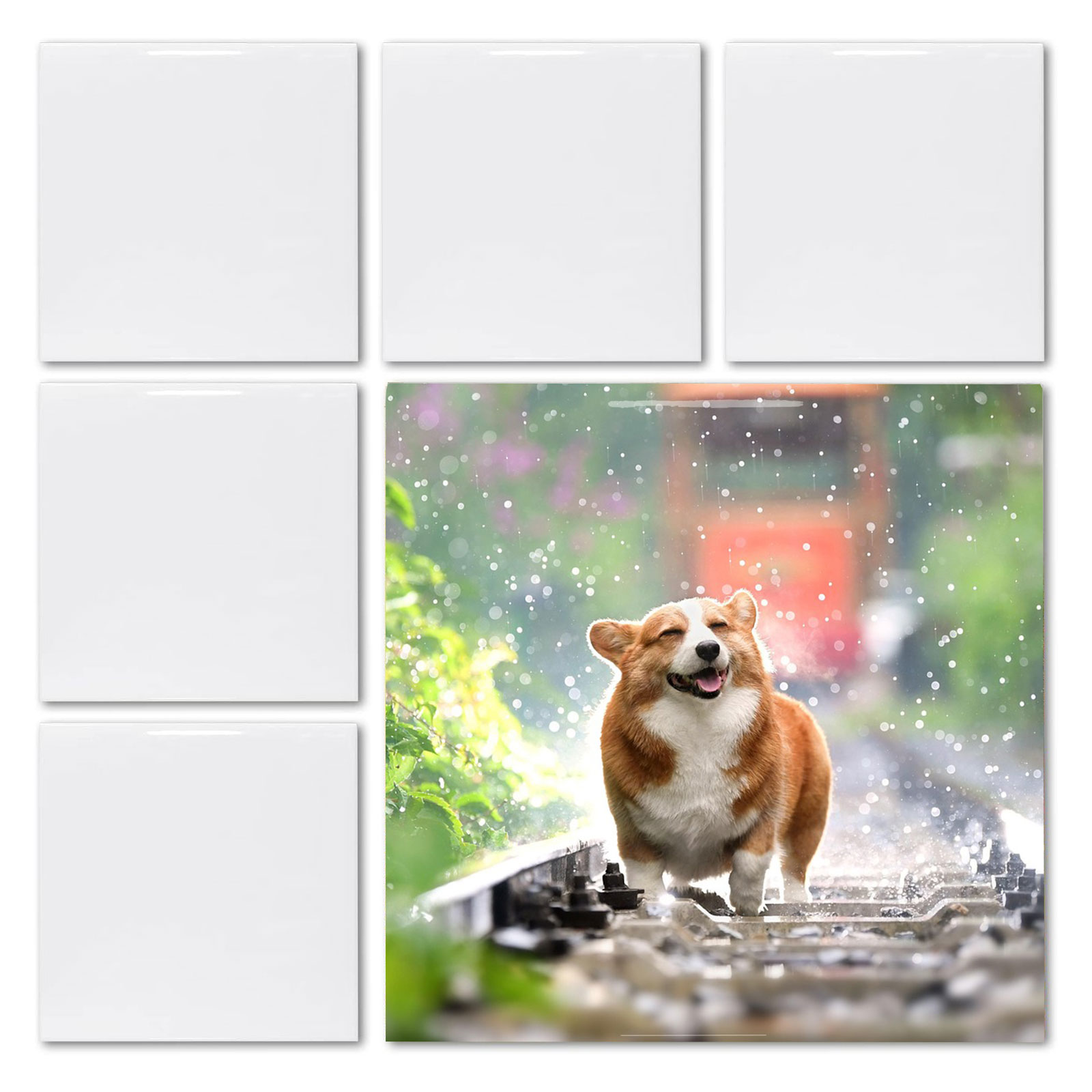 20 sztuk pustych białych kwadr – Ceramic Tile Blank recenzja i cena