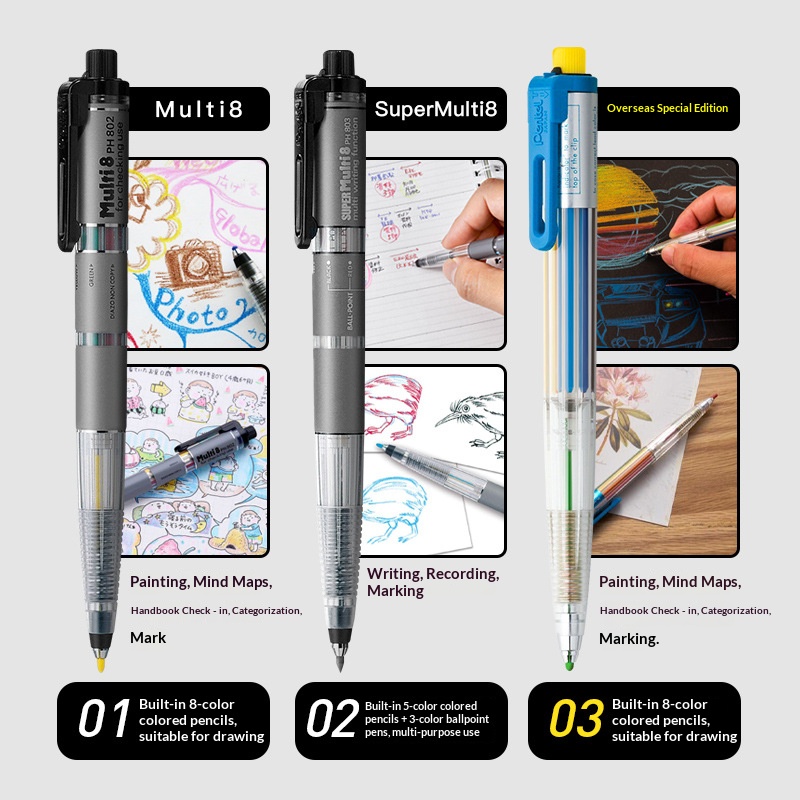 Pentel Multi 8 w 1 Kolorowy Oł – Staedtler Pencil Lumocolor recenzja i cena