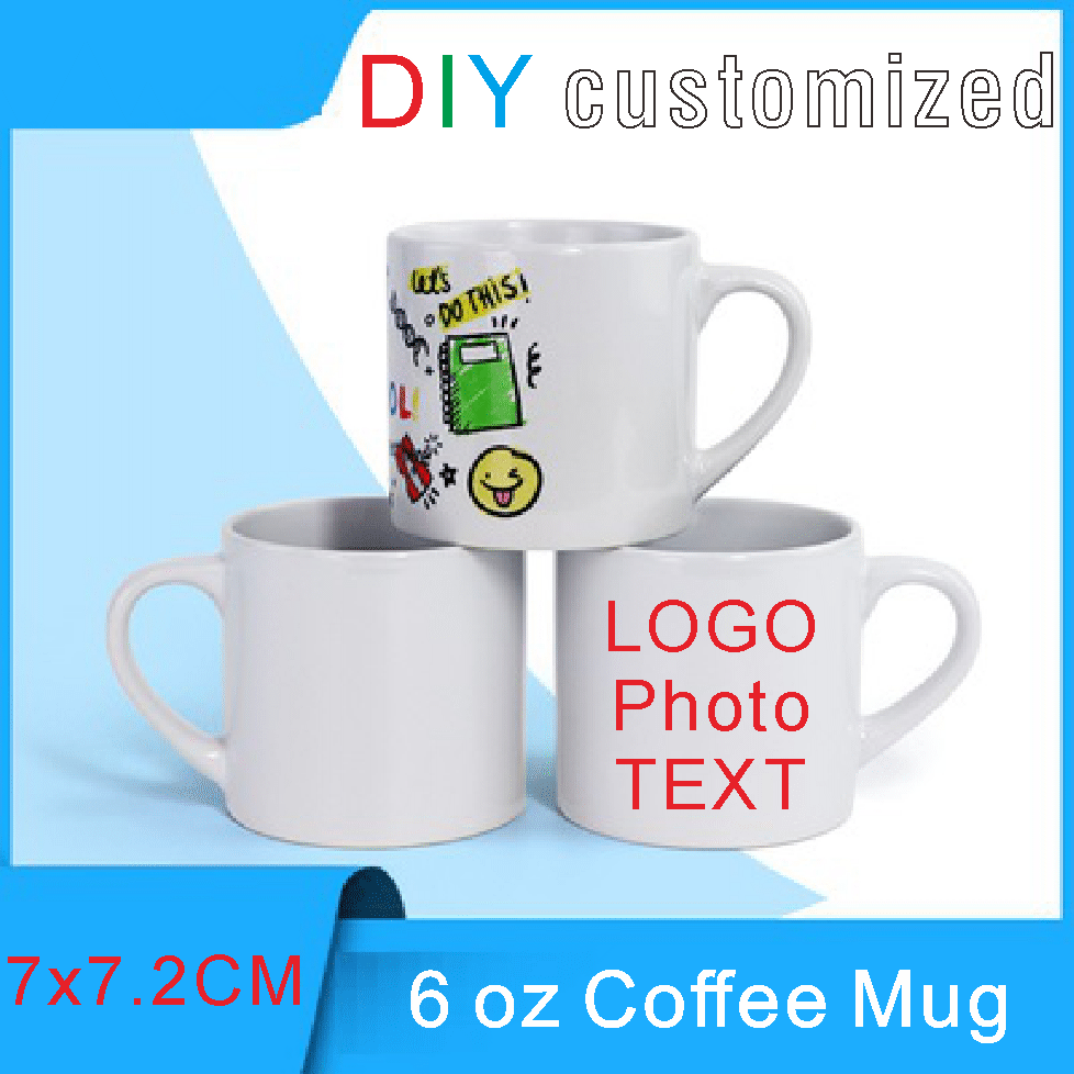 175ml mały kubek do kawy LOGO  – Sublimation Mug White recenzja i cena