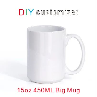 450ML 15oz duża miseczka DIY s – Sublimation Mug White recenzja i cena