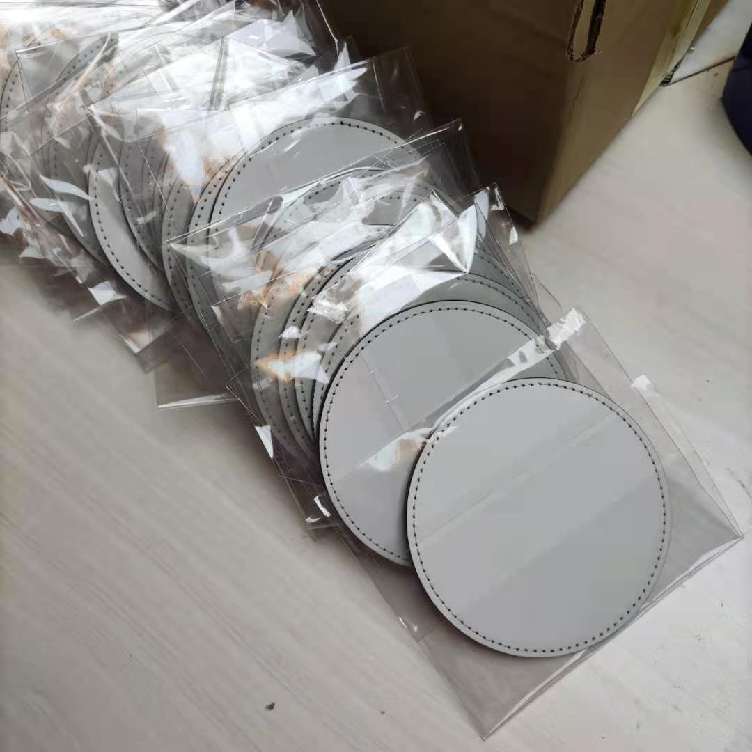 50 szt./partia 10*10cm Nowe Pu – Coaster Sublimation Blank recenzja i cena